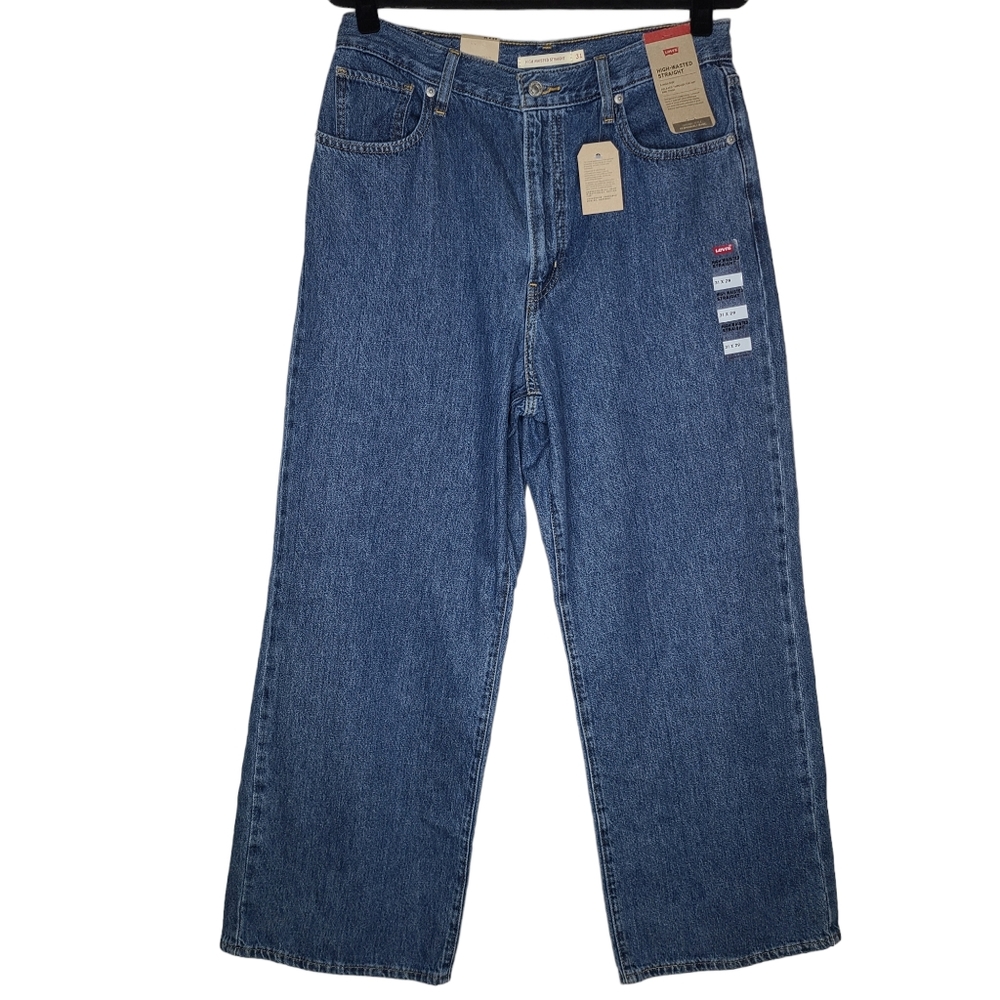 Levi's High Waisted Straight Jeans Personal Space AOO92-0010 Size 31 X 29 NWT